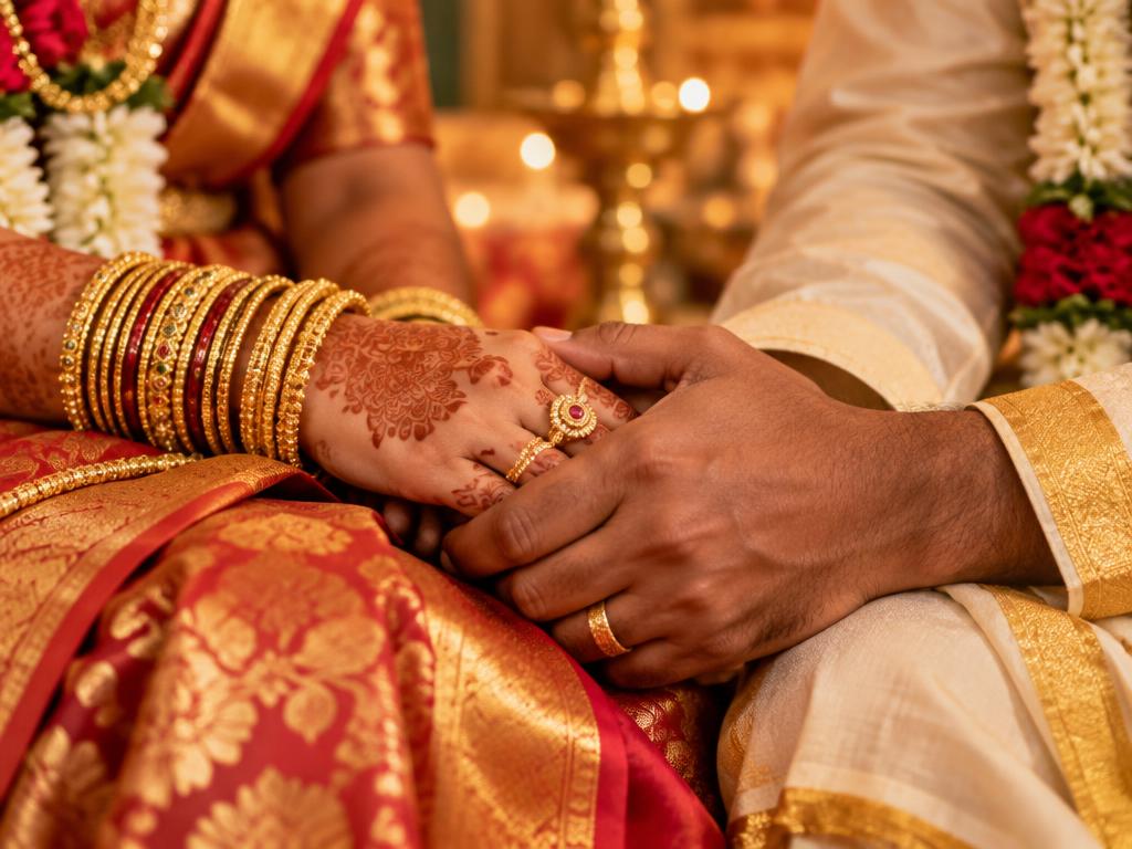 Hands held together